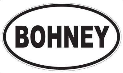 BOHNEY - Oval Magnet
