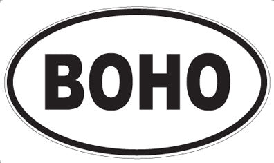 BOHO - Oval Sticker