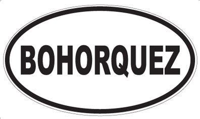 BOHORQUEZ - Oval Sticker