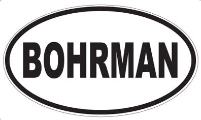 BOHRMAN - Oval Magnet