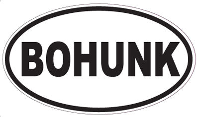 BOHUNK - Oval Sticker