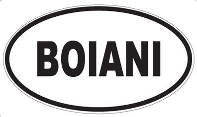 BOIANI - Oval Sticker