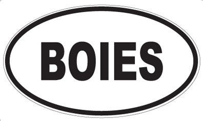 BOIES - Oval Sticker