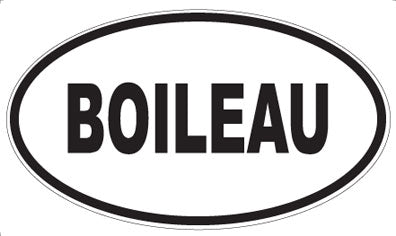 BOILEAU - Oval Sticker