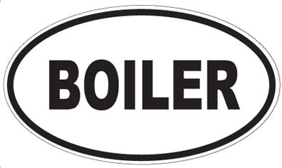 BOILER - Oval Sticker