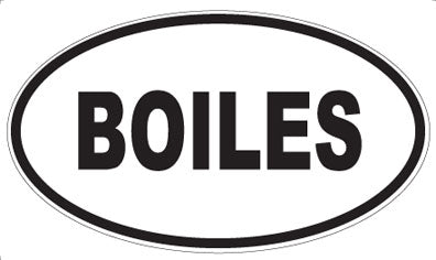 BOILES - Oval Sticker