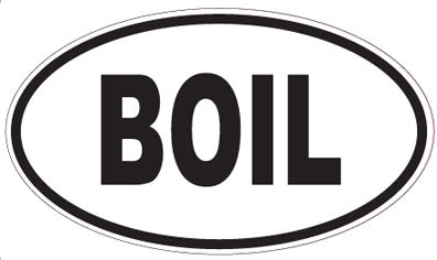 BOIL - Oval Sticker