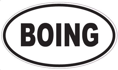 BOING - Oval Magnet