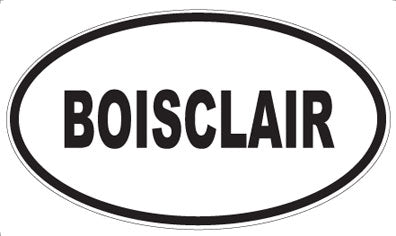 BOISCLAIR - Oval Magnet