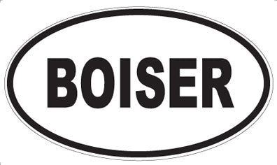BOISER - Oval Sticker
