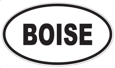 BOISE - Oval Magnet