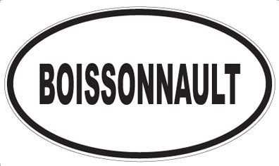 BOISSONNAULT - Oval Sticker