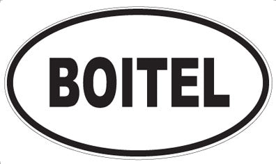 BOITEL - Oval Sticker