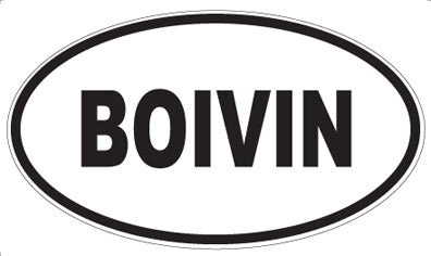 BOIVIN - Oval Magnet