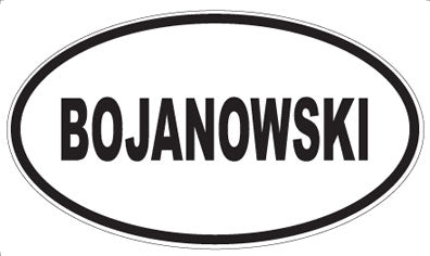 BOJANOWSKI - Oval Sticker