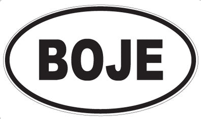 BOJE - Oval Sticker