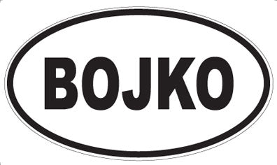 BOJKO - Oval Sticker