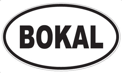 BOKAL - Oval Sticker
