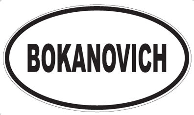 BOKANOVICH - Oval Magnet