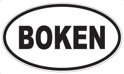 BOKEN - Oval Sticker