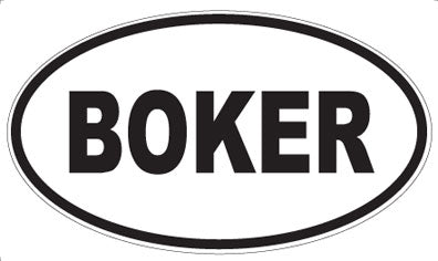 BOKER - Oval Sticker