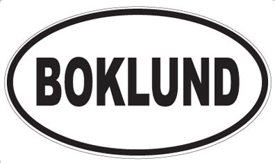BOKLUND - Oval Sticker