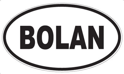 BOLAN - Oval Sticker