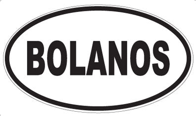 BOLANOS - Oval Magnet