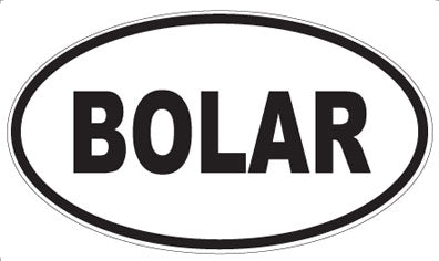BOLAR - Oval Sticker