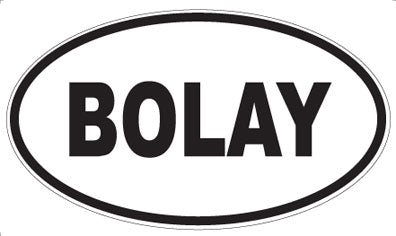 BOLAY - Oval Sticker