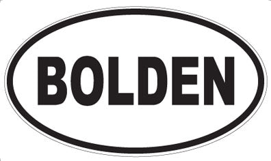BOLDEN - Oval Sticker