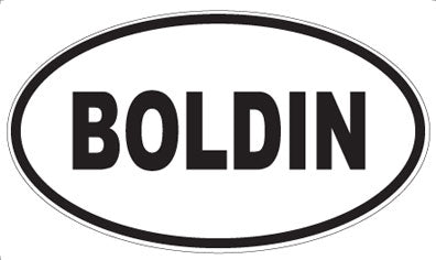 BOLDIN - Oval Sticker