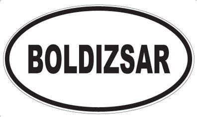 BOLDIZSAR - Oval Magnet