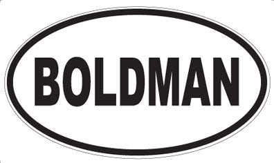 BOLDMAN - Oval Magnet