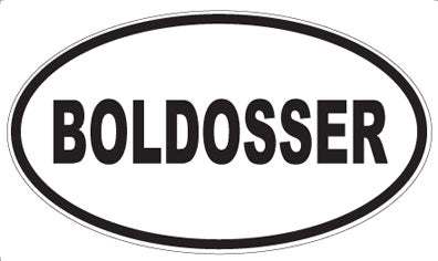 BOLDOSSER - Oval Sticker