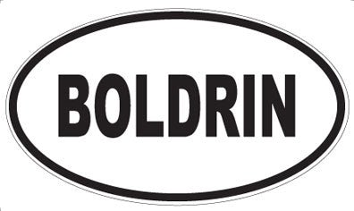 BOLDRIN - Oval Sticker