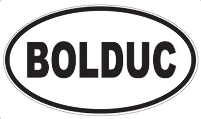 BOLDUC - Oval Sticker