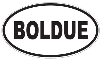 BOLDUE - Oval Magnet