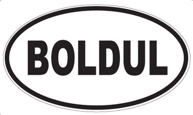 BOLDUL - Oval Sticker