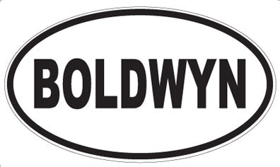 BOLDWYN - Oval Sticker