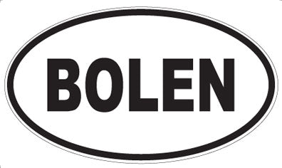 BOLEN - Oval Sticker