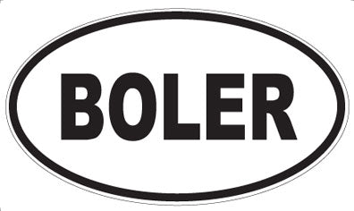BOLER - Oval Magnet