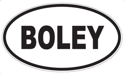 BOLEY - Oval Sticker