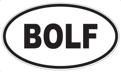 BOLF - Oval Magnet