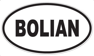 BOLIAN - Oval Sticker