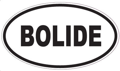 BOLIDE - Oval Sticker