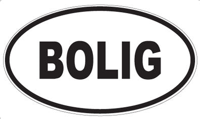 BOLIG - Oval Magnet