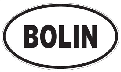 BOLIN - Oval Sticker
