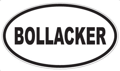 BOLLACKER - Oval Magnet