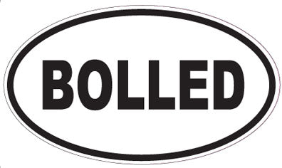BOLLED - Oval Sticker